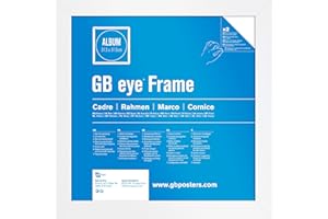 GB eye Contemporary Wooden White Picture Frame - 12" Record Sleeve - 31.5 x 31.5cm