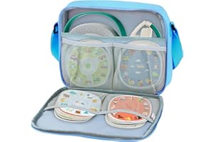 Annmore Compatibile con Timio Reader e 4 Set da 20 Dischi Borsa, Blu