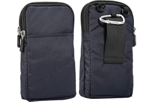 MDJYMYZ Handy Umhängetasche Herren, Universal Gürteltasche Handy Klein, Handy Schultertasche mit Geldbörse Reißverschluss Handy Beutel Bügel Crossbody Phone Bag Handytasche für iPhone 12 Pro Max 11 XR XS 8 7