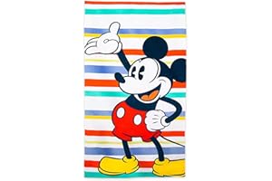 Disney Store Official, Mickey Mouse, Toalla, 150 cm נ74 cm, artículo Infantil para la Playa, el baño, la Piscina o Las Vacaciones