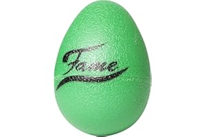 Fame Egg Shaker, kompakter Kunststoff Shaker, grün, harmonischer Klang, ideal für Schulen, Musikgruppen, Drum-Zirkel, Percussionisten