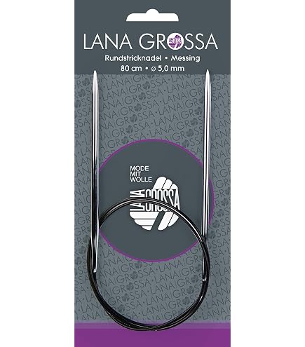 Lana Grossa Rundstricknadel Aus Birkenholz – Ergonomisch & Farbig, Ideal Für Pullover & Schals