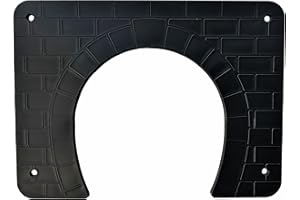 Linic Products UK Made Hedgehog Highway Gate/Surround for Fences, etc. (S7890) Free UK Postage (2, Black)