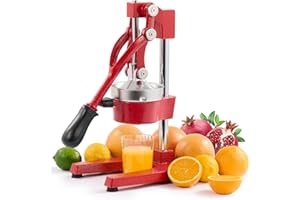 CO-Z Exprimidor Manual de Fruta Exprimidor de Zumo a Mano Prensa a Mano para Naranja Granada Limón Multifuncional de Acero Inoxidable