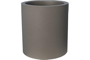 Riviera Pot à Bac Granit Rond, 40cm Diamètre, Gris