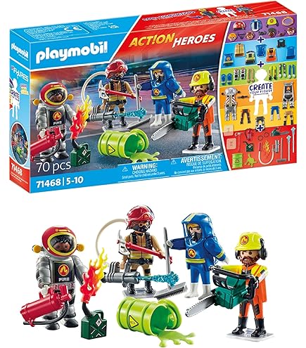 5663 - Playmobil City Action - Caserne de pompier Playmobil : King Jouet France, Playmobil Playmobil