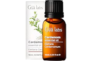 ‎GYA LABS Gya Labs Kardamom ätherisches Öl Diffusoren - Kardamom ätherische Öle - Kardamom-Öl für Aromatherapie, Haut, Kerzen, Seifen - würzig & leicht süßlichen Duft - 100% natürlich (10ml)