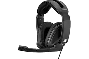EPOS I Sennheiser Casque Gamer GSP 302, Casque Gaming Flip-to-Mute, Casque Audio Micro Antibruit, Ergonomique, Coussinets Mousse, Compatible PC, Mac, PS4, PS5, Xbox Series X et One, Switch (Noir)