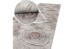 ‎ANRO ANRO Küchenläufer Teppichläufer abwaschbar Küchenteppich Flurläufer Holz Maserung waschbar Antirutsch 65x200cm Viele Größen/Muster