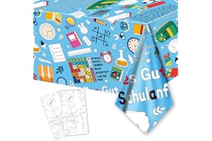 PARSUP Alles Gute Zum Schulanfang Riesen Färbung Poster, Jumbo Erster Tag der Schule Party Set Große Wandkunst Willkommens Banner Färbung Poster Dekoration für Primary Classroom, 274 x 137CM (2)