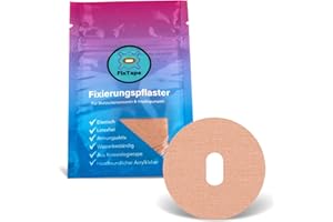 FixTape atmungsaktives Sensor-Tape für Freestyle Libre 3 Glukose-Sensor I selbstklebendes Patch mit hohem Trage-Komfort hypoallergen hautfreundlich wasserfest in modernen Designs I 7 Stk (Beige)