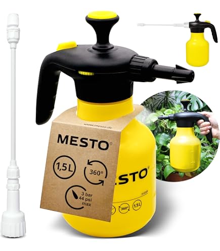 2L Drucksprüher Mit 2 Verstellbaren Düsen – Handpumpe Für Garten, Unkrautbekämpfung & Pflanzenpflege, Mintgrün