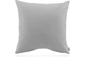 H.O.C.K. Classic Uni Outdoor Kissen inkl. Füllung Garten schmutz und wasserarbweisend (50x50cm, hellgrau)