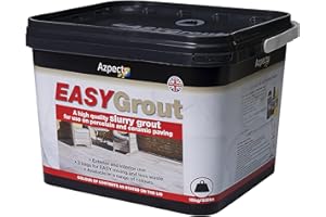 AZPECTS EASYGrout Slurry Patio Grout For Outdoor & Indoor Ceramic Or Porcelain Floor Tiles 15kg Flowable All Weather Paving Jointing Compound Easy Mix With Water, Covers Up To 20m² - Grafito