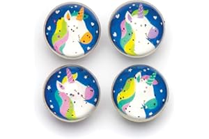 Baker Ross AR578 Rainbow Unicorn Glitter Jet Balls, Perfect for Children to Play with Alone or With Friends, Ideal for Outdoor or Indoor Use (Pack of 8)