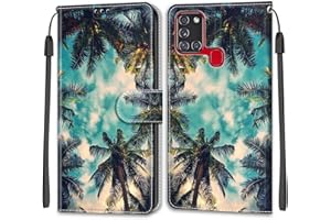 BETUNISTOY Funda Compatible con Samsung Galaxy A21s, Funda Movil Carcasa PU Cuero con Ranura para Tarjeta, Cierre Magnético, Función de Soporte para Samsung A21s