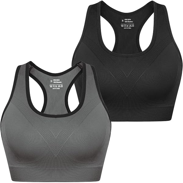 Wirarpa Soutien-Gorge Sport Y-Dos – Bretelles Spaghetti, Rembourré Amovible, Léger Et Respirant