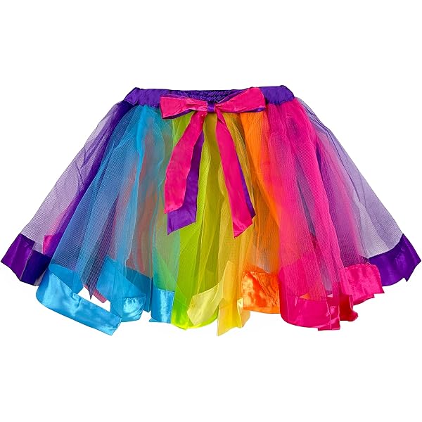 Jupe Tutu Pailletée Pour Fille - Tulle Étincelant, Taille Élastique, 1-7 Ans