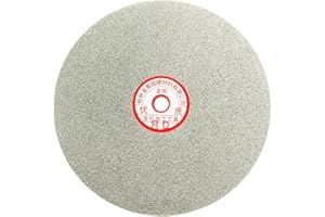 UXCELL sourcing map 200mm 8 pouces grain 80 revêtement Diamant Plat tour roue Disque Disque ponçage meulage