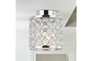 Parrot Uncle Plafonniers encastrés Lampes suspendues modernes Lampes à montage au plafond pour couloir, cuisine, entrée, escalier, Chrome