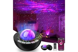 MDIOUM Galaxy Projector, Night Light for Kids Bedroom, Nebula Starry Light Projector with Remote Control, Bluetooth, White Noise & Auto Timer, Celling Projector Light for Adults Room Home Party Decor Gift