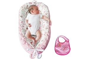 GlowAdore Baby Nest Pod Newborn 0-12 Months Baby Sleep Pod & Nest, Adjustable Baby Pod Nest, Breathable Snooze Pod 100% Cotton, Sleepyhead Baby Lounger for Home & Travel