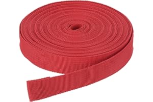 DMiotech Nylon Webbing Belt 10 Yard 25 Yard 50 Yard Length 1" 3/4" 2" 1-1/2" Width Nylon Straps for Sewing Luggage