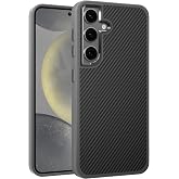 Teknoft Samsung Galaxy S24 i&ccedil;in Karbon Serisi Ultra G&uuml;&ccedil;l&uuml; Metal Tuşlu ve Lens &Ccedil;er&ccedil;eveli Darbe Emici Karbon Fiber G&ouml;r&uuml;n&uuml;ml&uuml; Si