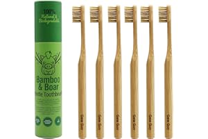 Gaia Guy - Natural Boar Bristle Bamboo Toothbrush - Compostable and Biodegradable