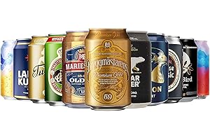 BOXTASY Dänisches Bier Schwedisches Finnisches Dosenbier Geschenkbox Bier-Geschenke für Männer Geschenke Geburtstagsgeschenk Frauen, inkl. 3,00 EUR EINWEG (12 x 0,33 l)