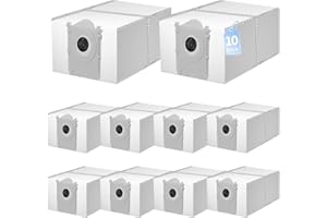 PeakLife 10 Sacchetti di Ricambi per Ecovacs Deebot X8 /X9 Pro Omni, T50 Omni, T50 Pro Omni, T50 Max Pro Omni, T30C Omni, X8 Omni, T80 Omni, Accessori per Robot Aspirapolvere di Grande Capacità da 3L