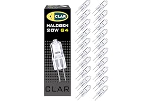 CLAR - Ampoule Halogène G4 12V 20W, Pack de 20