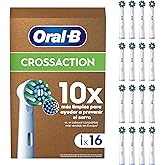 Oral-B Pro CrossAction Recambios Originales para Cepillo de Dientes Eléctrico, Pack de 16 Cabezales De Recambio con Indicador
