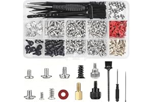 Seconero 422 PCS Kit de Vis d'Ordinateur, Vis d'espacement #6-32 Mâle vers M3 Femelle, vis de Support de Carte mère, pour Disque Dur, Boîtier, Carte Mère PC, Ventilateur, CD-ROM, vec Tournevis, Brosse