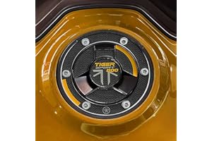 labelbike - Naklejka 3D Ochrona i Dekoracja Korek Zbiornika Motocykla kompatybilny z Triumph Tiger 800 Sport 2025 - Kolor ochry