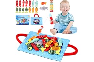 Zaxiva Juguetes Niños 1 Año, Juguete de Pesca Educativo, Juguetes Montessori 1 Año, Regalo Bebé, Juguete Sensorial para Coordinación y Motricidad, Niños 1 2 3 Años, Regalo Niños y Niñas