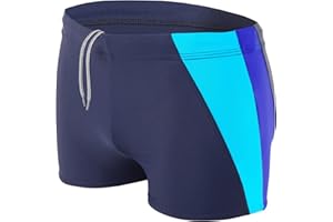 Aquarti Herren Badehose Kurz mit Seitlichem Streifen