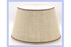 PAOLO ROSSI Paralume coprilampada in tessuto tipo Juta con rifinitura rosa antico - produzione propria - made in Italy (impero, cm 22)