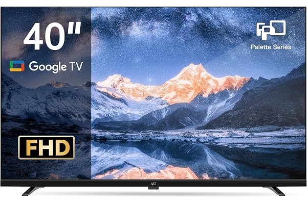 FPD 40 Pouces (102 cm) Full HD Smart Google TV wtih Google Cast, HDR 10, Dolby Audio, Vocie Remote, HDMI, Flat Screen Televison (CG40-P1)