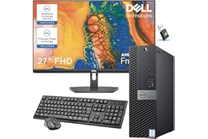 PCRENEWED TECNOLOGIA ACCESSIBILE PC Fisso Intel I7 6700 Potente | 32 GB Ram |SSD M.2 512GB | HDMI| Windows 11 Pro -office 2021|Desktop completo (Ricon (PC + DELL 27)