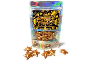 BARE BOUTIQUE You Deserve A Gold Star - Pack of 15 Gold Star Bath Pearls. Lavender Scented. Thank You Gift, Gift for Teacher, Gift for Friend. Bath Beads.