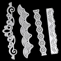 Coeur Papier 5 Pièces Matrices De Découpe Pochoir De Perforation Géométrique Set De Formes Carré Rectangulaire Cercle Rond Ovale Cœur Cadre Pochoirs De Gaufrage Cutting Dies Pour Le Scrapbooking Album Cartes Decoupe