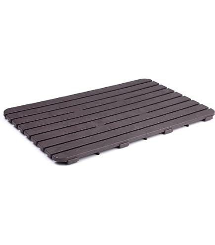 Caillebotis Pour Sol De Douche Tapis De Douche Antidérapant Extra Large 70x40 Cm - Gris, Avec Ventouses - TPE Doux Et Drainant Caillebotis Pour Sol De Douche Tapis De Douche Antidérapant Extra Large 70x40 Cm - Gris, Avec Ventouses - TPE Doux Et Drainant