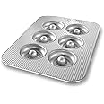 USA Pan Bakeware Aluminized Steel Donut Pan, 6-Well