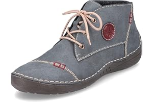 Rieker Women Lace-Up Shoes 52540, Ladies Comfort Shoes