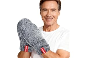 comfheat Microwaveable Heated Mittens for Arthritis Hands Pain Relief, Hand Warmers Gloves with Adjustable Strap for Trigger Finger Raynaud's Carpal Tunnel, Lavender Scent Hand Muff Gift for Mom Dad