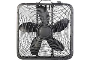 Sichler Haushaltsgeräte Bodenventilator leise: Extrastarker Bodenventilator, 3 Geschwindigkeitsstufen, 60 W, Ø 48 cm (Boxventilator, Kastenventilator, starker Ventilator)