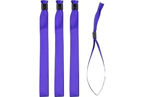IBOO Lot de 20 Bracelets Violet en Tissu - Bracelets d'Identification et Sécurité pour Evènements - Fermeture Plastique Unidirectionnelle