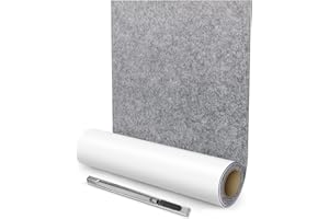 CAHOMO Selbstklebende Filzgleiter, 40x150 cm Filz Selbstklebend, Selbstklebende Filzpads Möbelgleiter, Dunkelgrau Mehrzweck-Klebegleitmattenband, Starke Filzklebeband für Couch, Tischbeine, Stuhlmöbelfüße