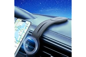 ZKJAYOE 2024 Neueste Flexible Handyhalterung Auto MagSafe Autohalterung Magnetische Handyhalter Autozubehör Innenraum Kompatibel mit Allen Auto-Armaturenbrettern Passend für iPhone 15 Pro&Alle Handys
